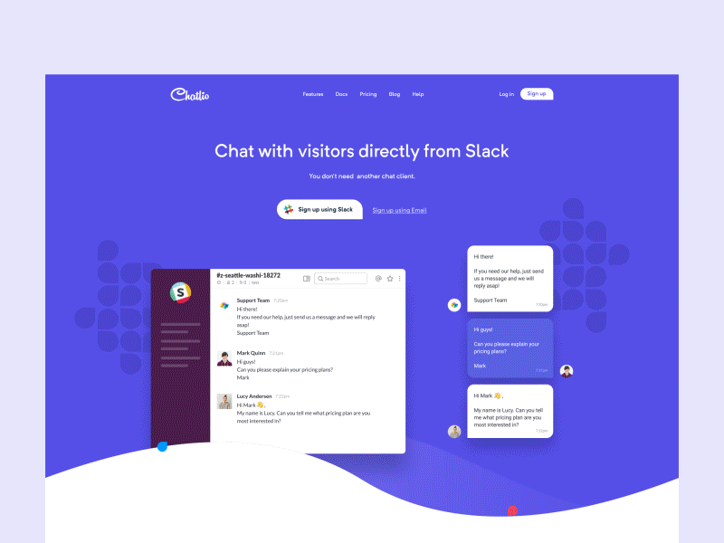 Chatlio is LIVE! animation app chat design experience interaction ui user ux web website widget