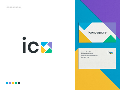 Iconosquare Branding - Exploration 01 art brand brand agency brand and identity brand guide branding business cards colors creative design graphic logo logomark stationery typography wordmark