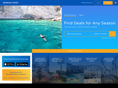 Travel.ticket landing page booking deal explore homepage landing page startup summer ticket tour tourist travel winter