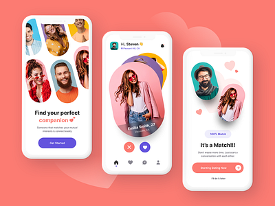 Loved 💕 - Dating App Concept UI