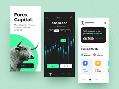 Forex Capital - Mobile App Concept