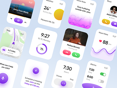 Apple watchOS UI alarm apple watch call concept dark digital fitness health ios light map music profile smart watch trends user interface voice note watch ui watchos weather