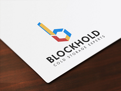 Blockhold Logo Design bold clean colors concept logo simple sophisticated