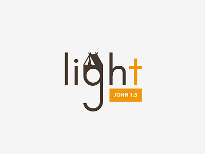Light - Summer Camp Logo bold clean concept logo meaningful simple