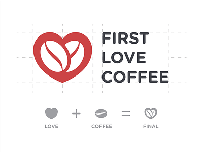 1st Love Coffee logo coffee concept logo love