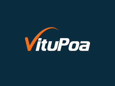 Vitupoa brand branding design flat icon identity illustration lettering logo type typography vector web
