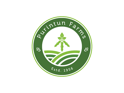 Agriculture Logo brand creative design firm flat green identity illustration logo logo design shot vector