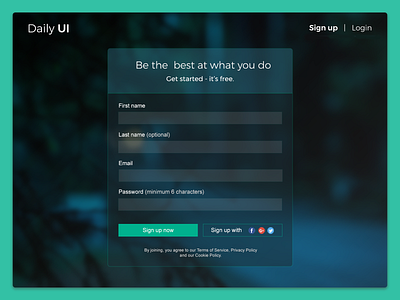 Daily UI #001