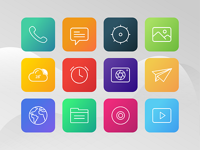 App Icon Bundle android app creative flat icon iocndesign logo simple ui vector