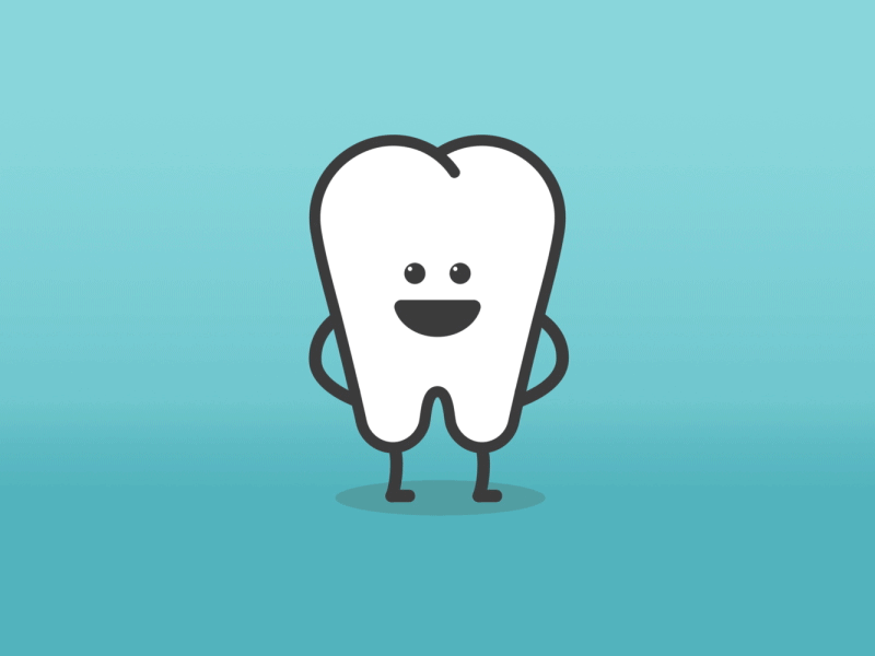 a funny gif-A lovely tooth by Jiayin.S on Dribbble
