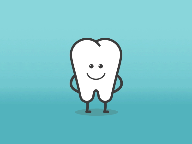 Be Proud, Good Tooth {gif} 2d after effects animated gif animation character gif motion graphics rigging toon boom harmony tooth