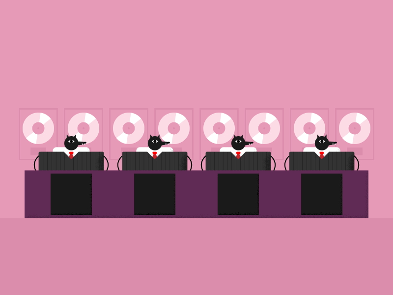 The Judge {gif} 2d after effects animated gif animation character gif motion graphics rigging rubber hose