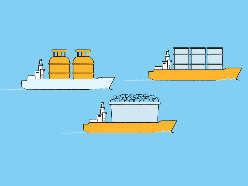 Tankers {gif} wave frame by frame 2d after effects motion graphics animation
