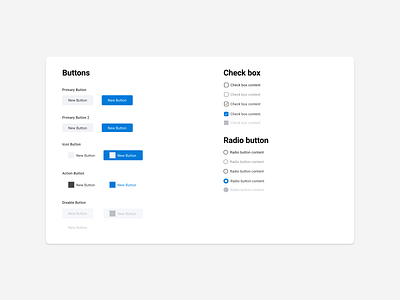 Buttons button design checkbox component design uiux