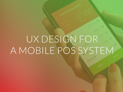 UX & UI for a POS system ui ux