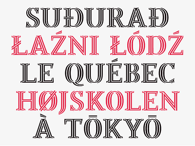 Jozef typeface capitals