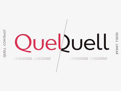 Quell geometric typeface family