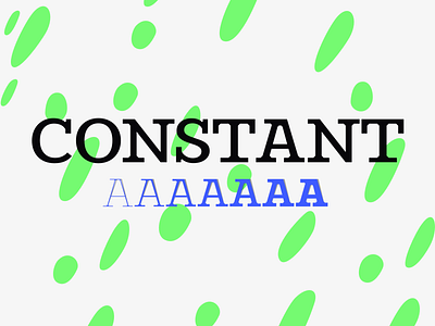 Constant display typeface family