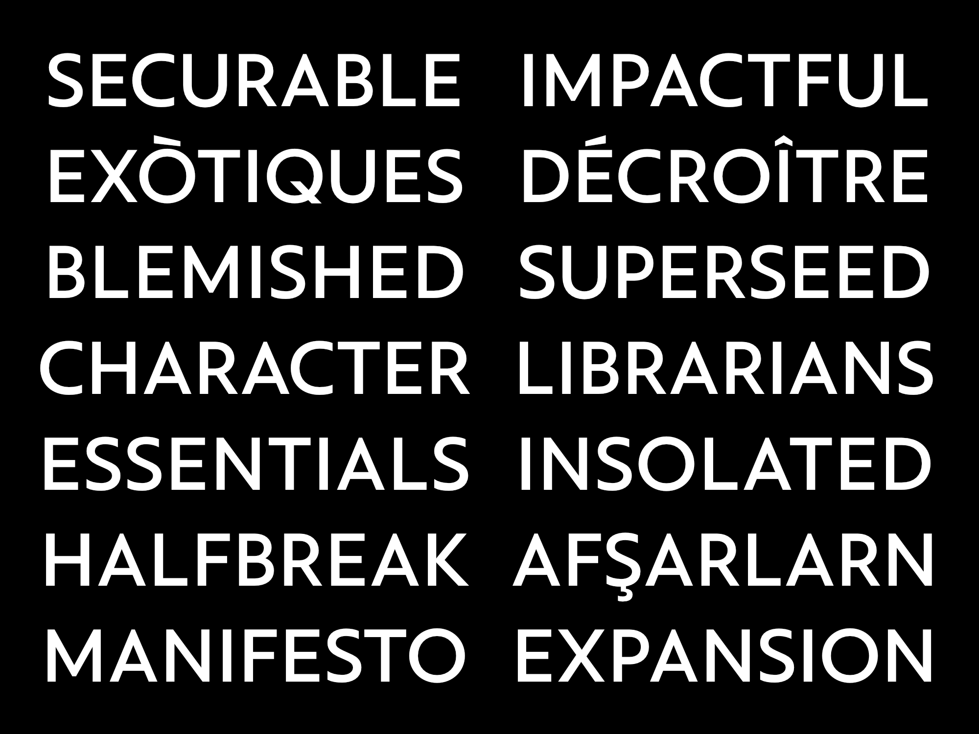 Plato Sans bespoke typeface by Johannes Neumeier for Aesthetic on