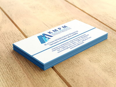 CMRM business card design logo