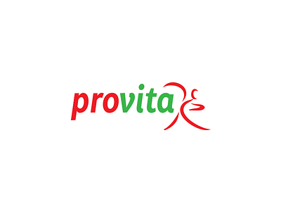 Provita design food healthy logo