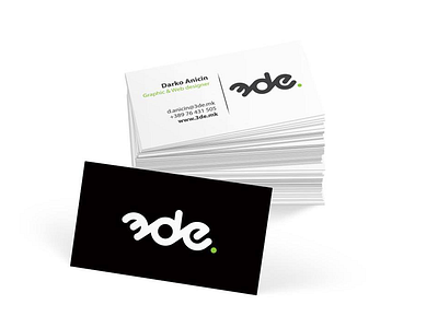 3de business card corporate design stationery