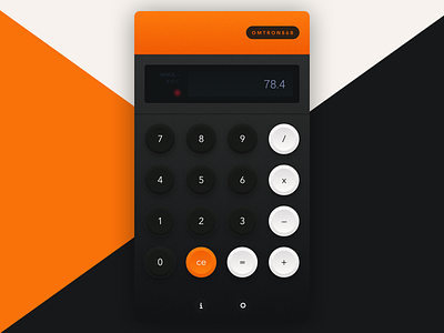 Retro Calculator app calculator ios retro skeuomorphism ui ux vintage