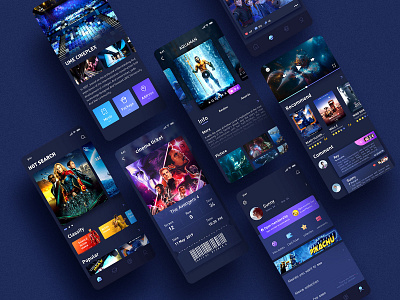 A collection of movie pages ui 设计