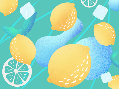 Lemon illustration typography