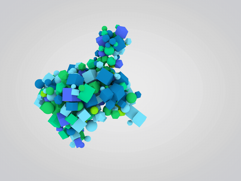 Nuclear energy animation blue cinema4d colors energy gif gradient green render