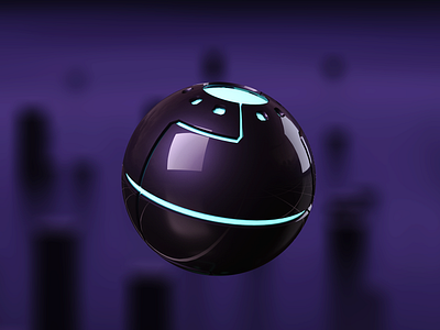 VR Game Action Ball - Hurl VR 3d 3dmax abstract ball cyber future game gamedesign glow high tech hurl neon purple realistic render sphere tron unity virtual vr