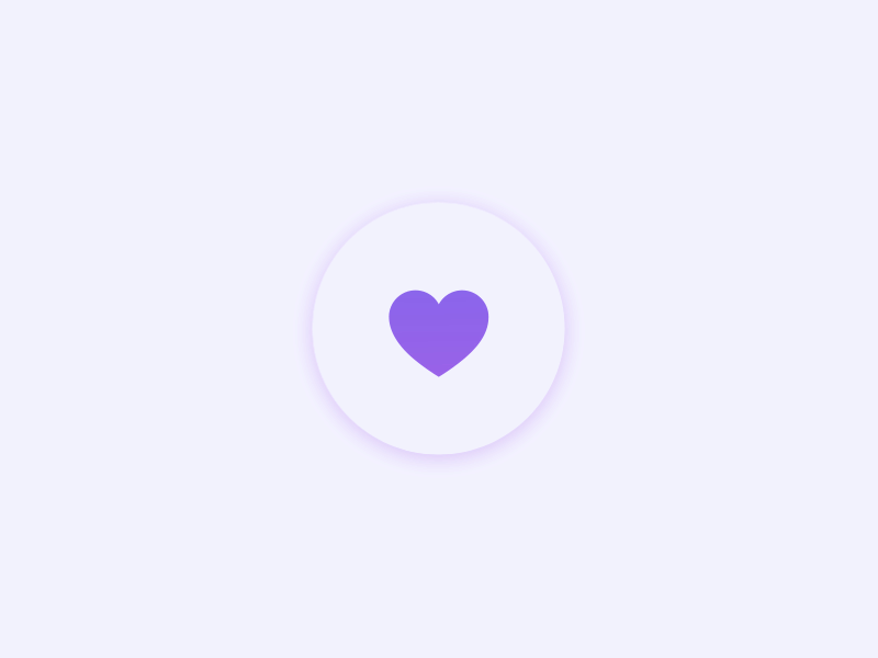 Favorite Button Animation 2d animation animation button favorite float gif heart icon interaction like love material design micro microinteraction mobile motion purple ui ux ui