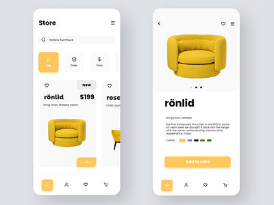 Product page app concept