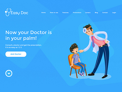 Easy Doc Mobile App Landing Page