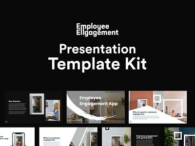 Employee Engagement Presentation Kit adobe xd branding consept free graphicdesign illustration kit presentation presentation template uiux