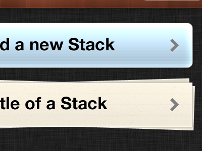 Stacks View button iphone list paper stacks ui