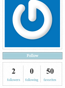 Following/Followers/Favorites 2byytes box count display followers following