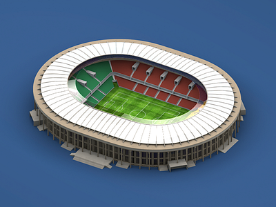 FIFA WORLDCUP RUSSIA 2018 Moscow Arena 3d arena cinema 4d fifa fifa world cup 2018 football illustration render stadium
