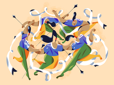 Dance! character design design illustration product ui vector webdesign