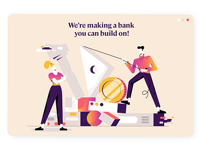 Making financial products! character design design illustration product ui vector webdesign