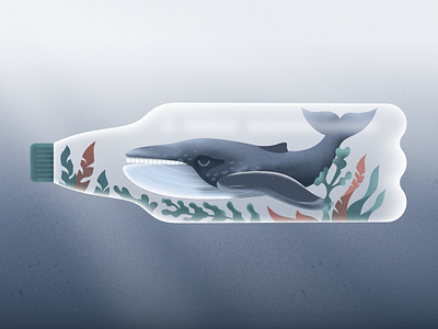 Ocean pollution! character design design illustration product ui vector webdesign
