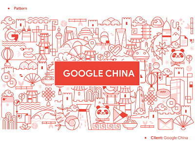 Google China Pattern character design design illustration product ui vector webdesign