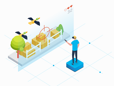 Duck hunting animation art charachters character character design design designer ducks explainer explainervideo game hunter hunting illustration illustrator isometric isometric design isometric illustration motion vector