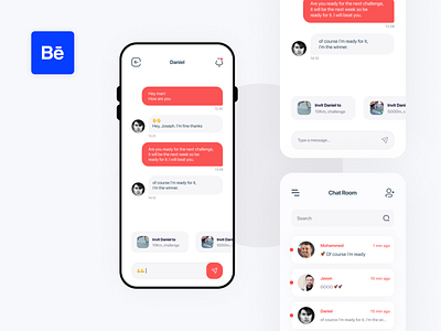 GoSoniqs. - Sport Mobile application behance project chart chat chat app chatting creative interface design challenges fitness app invites ios app messaging messaging app motivation app running app sport app user experience user interface design