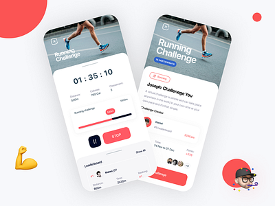 Running App - Sport Mobile application behance project creative design creative interface design challenges figma fitness app interface interface uiux ios app motivation app running app sport app uiux user experience user interface