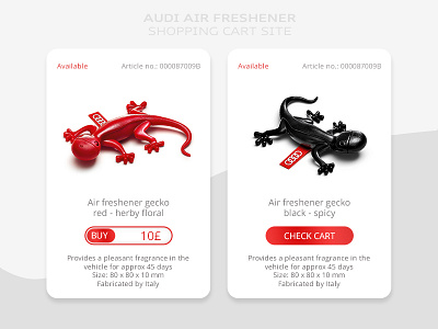 Shopping Cart for Audi Genuine Accessories accessories air audi cart concept design gecko shopping simple site ux ui webdesign website