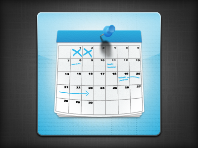 Events Calendar icon app blue calendar events icon ipad