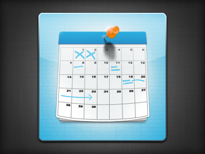 Events Calendar icon 2 app blue calendar events icon ipad