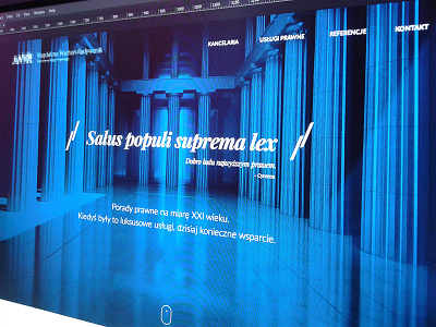 WIP solicitor single page website