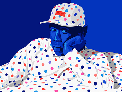 The Creator colours create dots fashion illustration pattern portrait swag tyler tyler the creator
